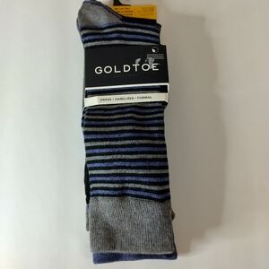 GoldToe.mens big/tall shoe size 12-16. 3 pairs new Dillard. Recycled crew knit